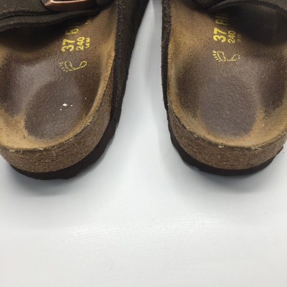 Birkenstock Arizona Double Strap Suede Sandals - Picture 6 of 7